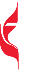 Cross and flame icon
